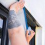 Gewebeband mit ausfaltbarer HDPE-Abdeckfolie