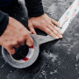 Reißbares, aggressiv klebendes Folienklebeband ohne Silikonpapier
