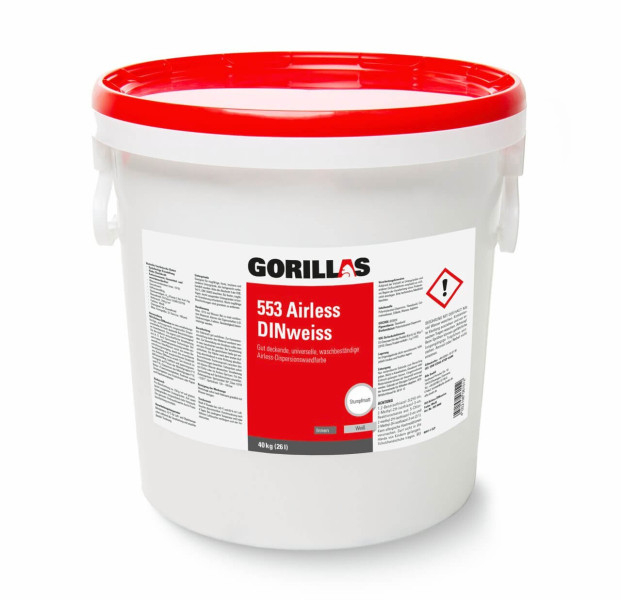 553 Gorillas Airless DINweiss (Dispersionswandfarbe)